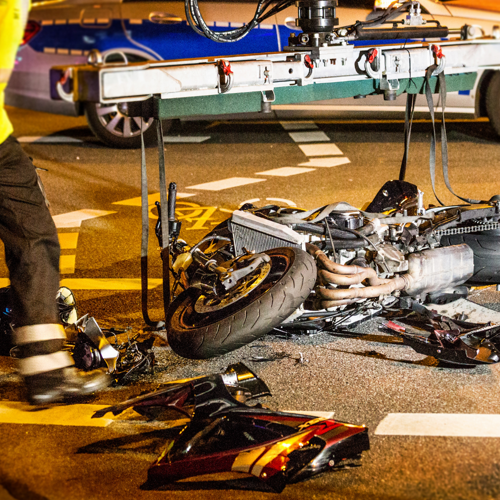 Female Motorcyclist gets severely injured in a crash in Jackson County