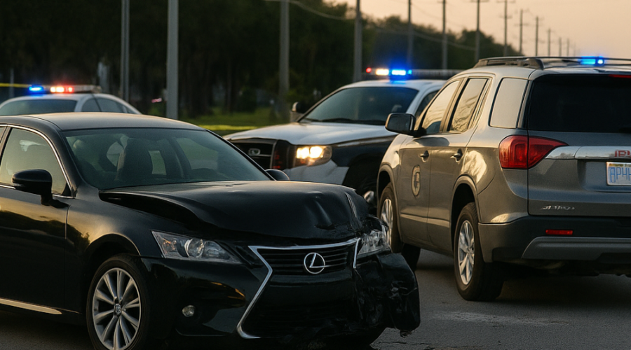 Man, Child Killed in Two-Vehicle Crash on Quail Roost Drive in Miami-Dade