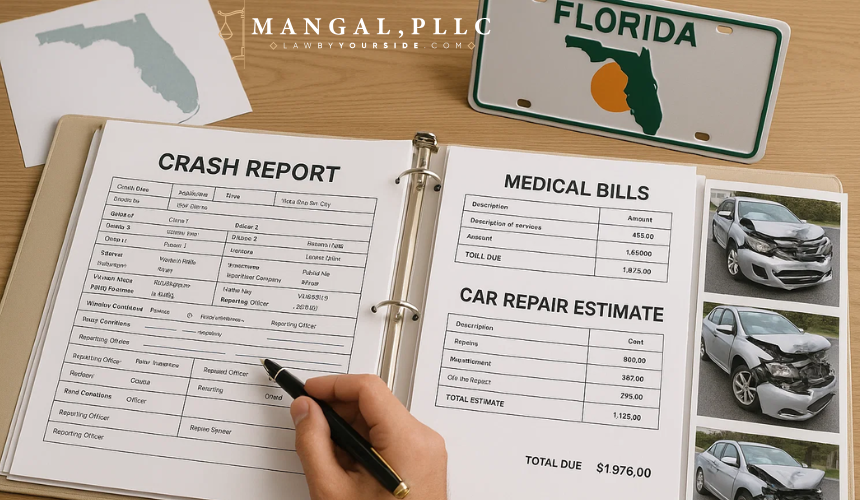 How do you use a crash report in your insurance claim