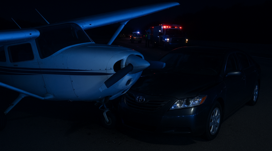 Small Plane Makes Emergency Landing on I-95 in Brevard County, Strikes Car - MANGAL, PLLC