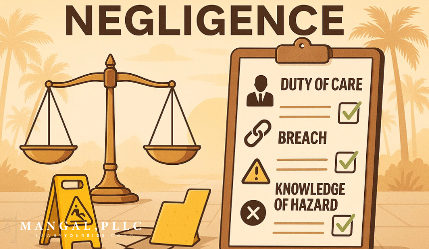 What Does “Negligence” Actually Mean in a Florida Slip and Fall Case - MANGAL, PLLC
