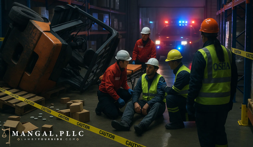 What Kind of Injuries Happen When a Forklift Tips Over - MANGAL, PLLC
