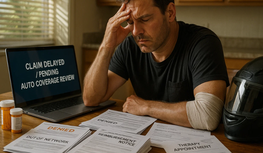 What Problems Do Riders Commonly Face With Health Insurance After a Crash - MANGAL, PLLC