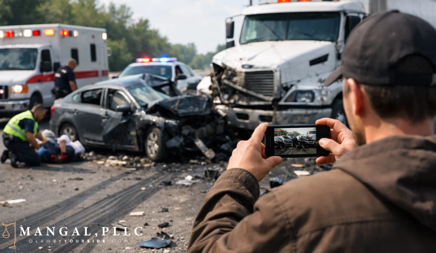 What Should You Do After a Truck Accident To Strengthen Your Case - MANGAL, PLLC
