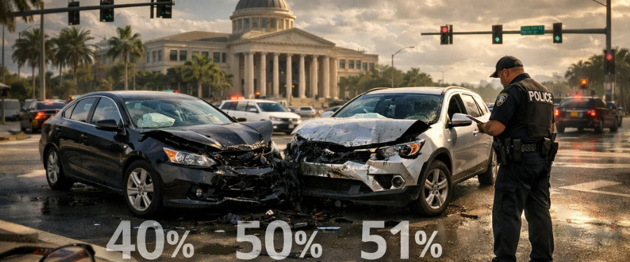 How Does Florida’s Modified Comparative Negligence Law Affect My Car Accident Claim - MANGAL, PLLC