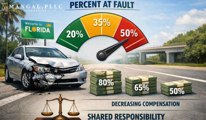 How Does Partial Fault Affect My Compensation - MANGAL, PLLC