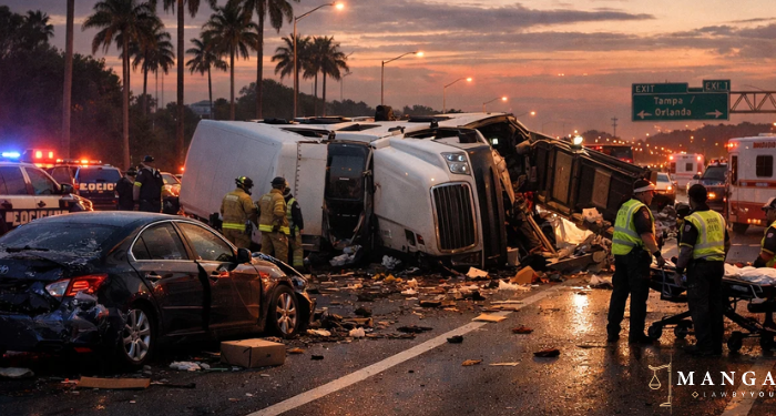 Who Is Liable in a Truck Accident in Florida - MANGAL, PLLC