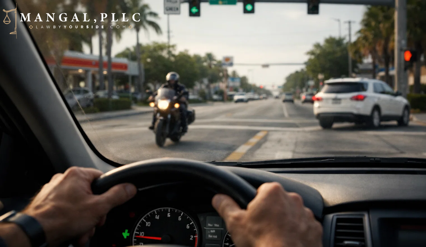 Why Are Left-Turn Motorcycle Accidents So Common - MANGAL, PLLC