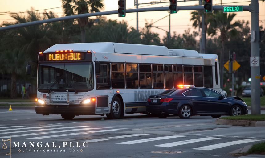 Accident involving a city bus, a common government injury claim in Florida
